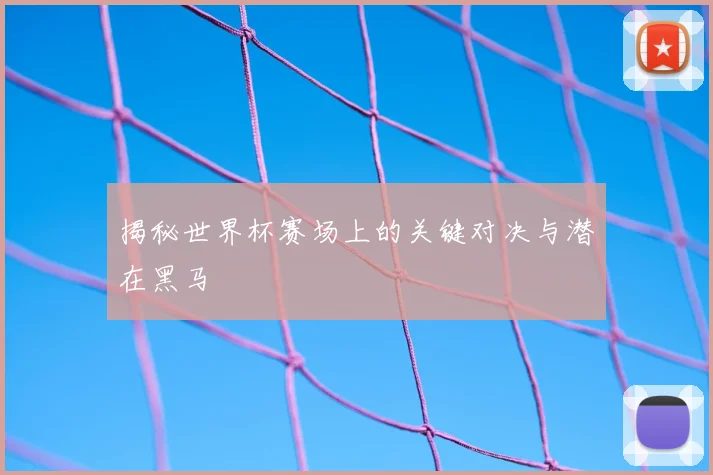 揭秘世界杯赛场上的关键对决与潜在黑马